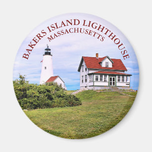 Faro de Bakers Island, imán redondo de MAMÁES