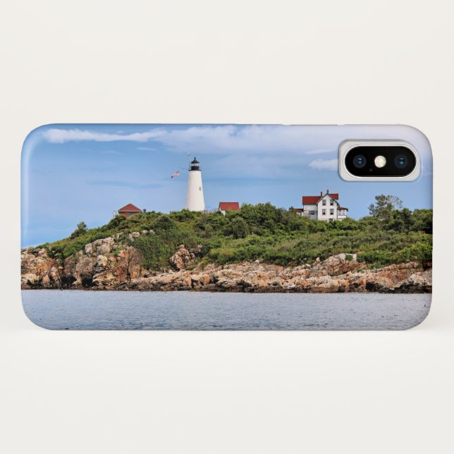 Faro de Bakers Island, MAMÁES Funda para iPhone X (Reverso (horizontal))