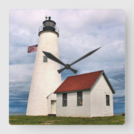 Faro de Bakers Island, reloj de pared de Massachus