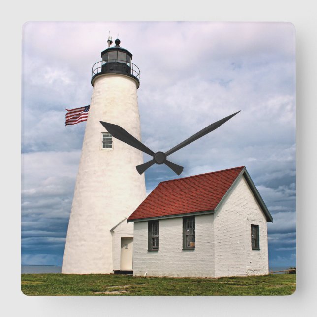 Faro de Bakers Island, reloj de pared de Massachus (Anverso)