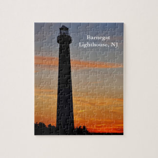 Faro de Barnegat en el rompecabezas de la puesta
