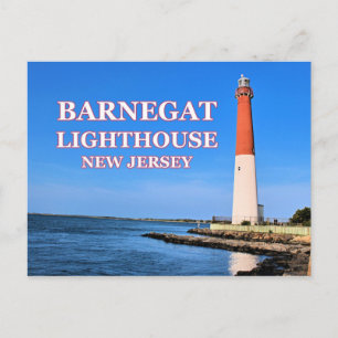 Faro de Barnegat, postal de Nueva Jersey
