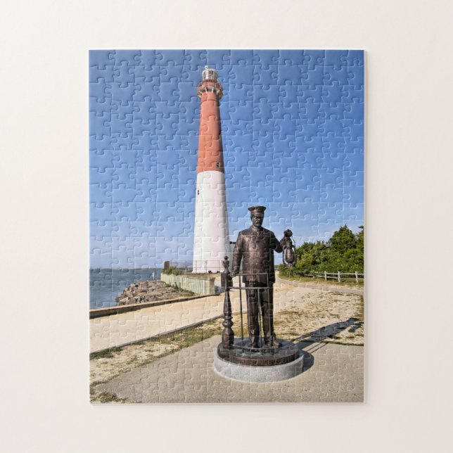 Faro de Barnegat Puzzle New Jersey Jigsaw (Vertical)