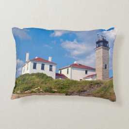 Faro de Beavertail, almohada del acento de Rhode