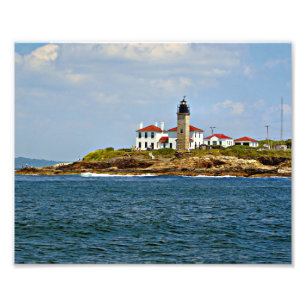 Faro de Beavertail, impresión de la foto de Rhode