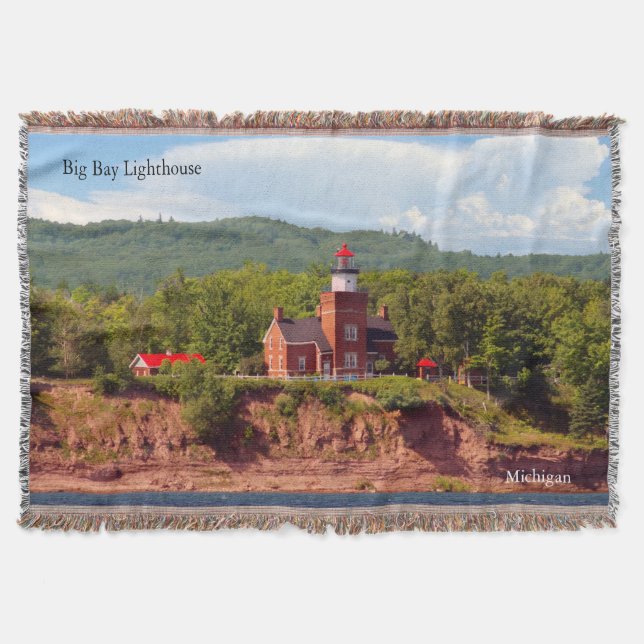 Faro de Big Bay desde manta de arrojar agua (Anverso)