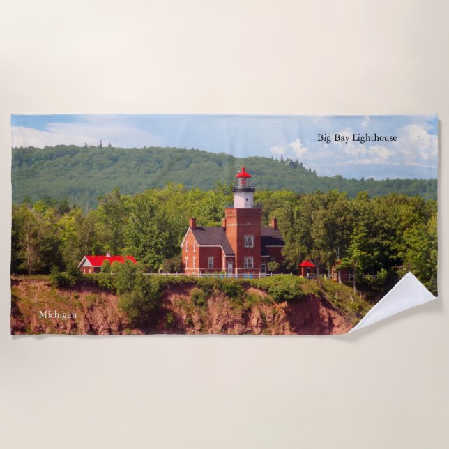 Faro de Big Bay desde toalla de playa de agua (Anverso)