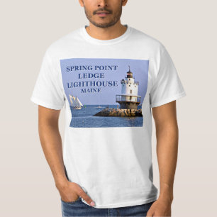 Faro de borde de punto de primavera, camiseta prin