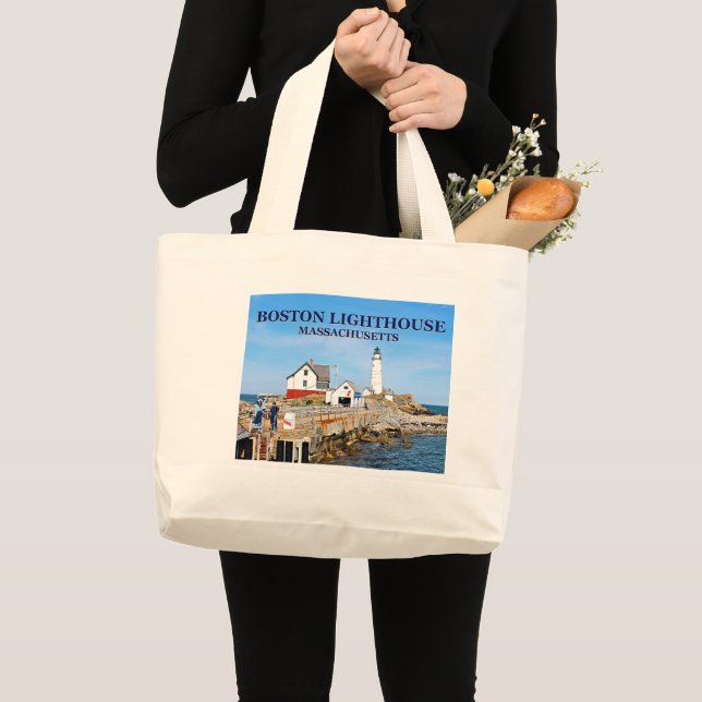 Faro de Boston, Bolsa Tote de Massachusetts (Anverso (producto))