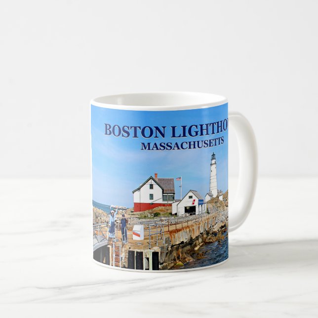 Faro de Boston, taza de Massachusetts (Anverso derecho)