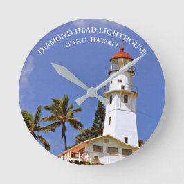 Faro de cabeza de diamante, Oahu, reloj de pared H