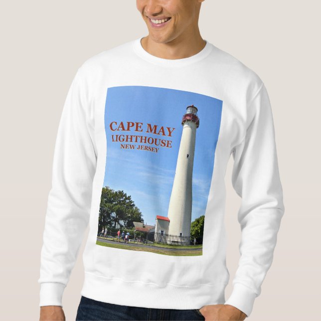 Faro de Cabo de Mayo, camiseta de Nueva Jersey (Anverso)