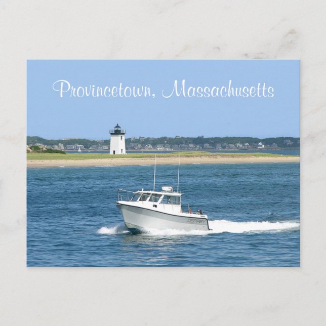 Faro de Cape Cod MAMÁES de Provincetown Tarjeta po (Anverso)
