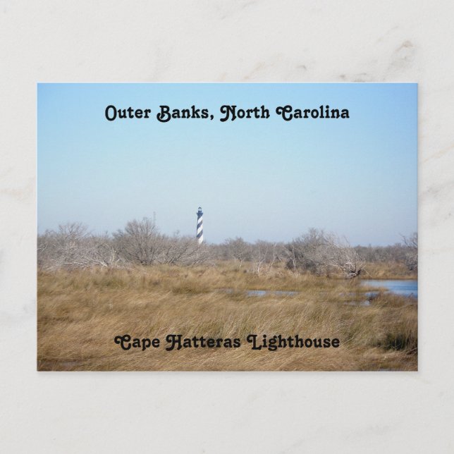 Faro de Cape Hatteras #1 tarjeta postal (Anverso)