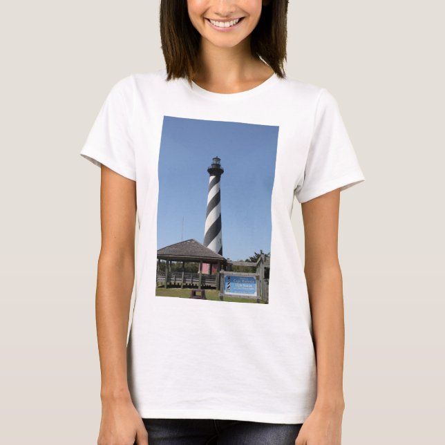 Faro de Cape Hatteras, foto de NC en camisa (Anverso)