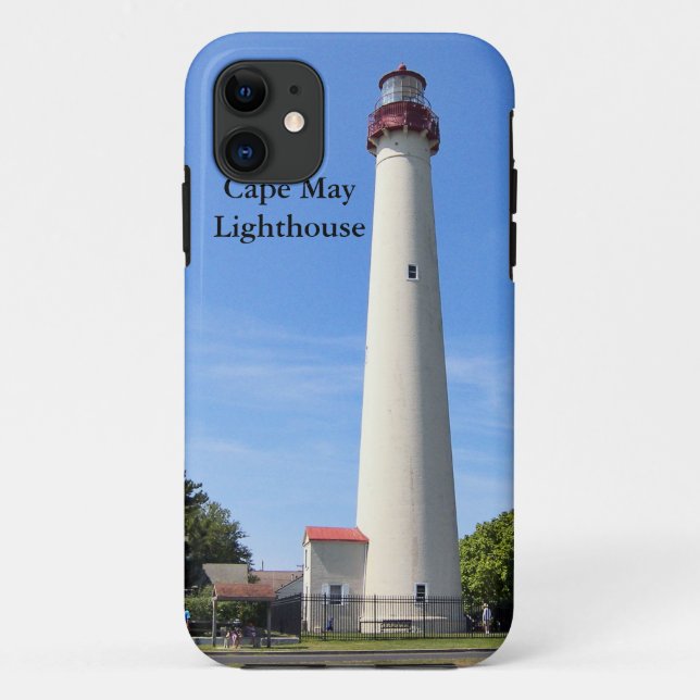 Faro de Cape May, Funda del iPhone de Nueva Jersey (Reverso)