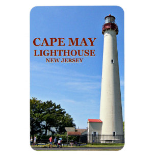 Faro de Cape May, imán flexi de Nueva Jersey