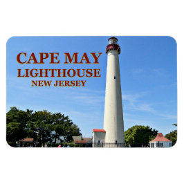 Faro de Cape May, imán flexi de Nueva Jersey
