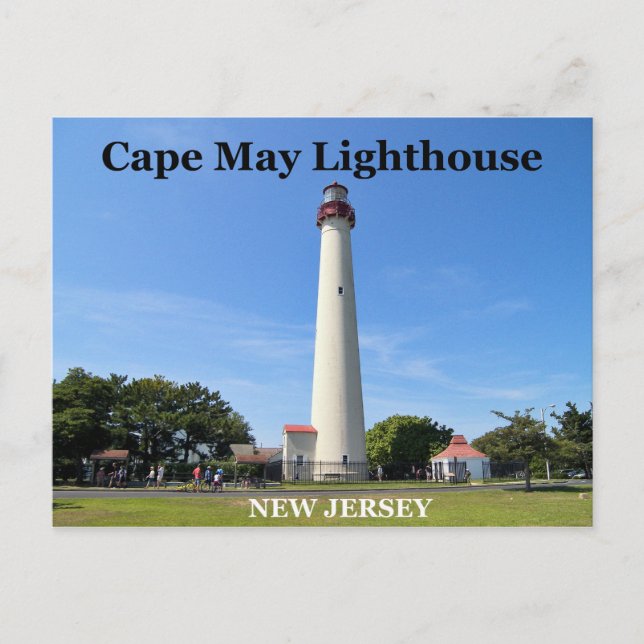 Faro de Cape May, postal de Nueva Jersey (Anverso)