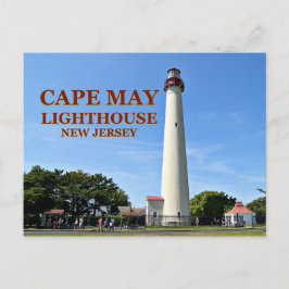 Faro de Cape May, postal de Nueva Jersey