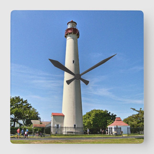Faro de Cape May, reloj de pared de Nueva Jersey (Anverso)