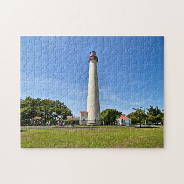 Faro de Cape May, rompecabezas de New Jersey (Horizontal)