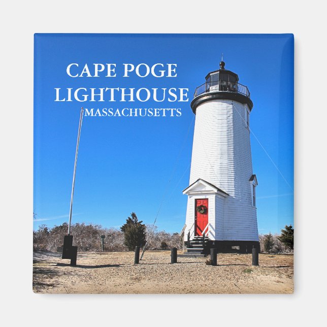 Faro de Cape Poge, imán de Massachusetts (Frente)
