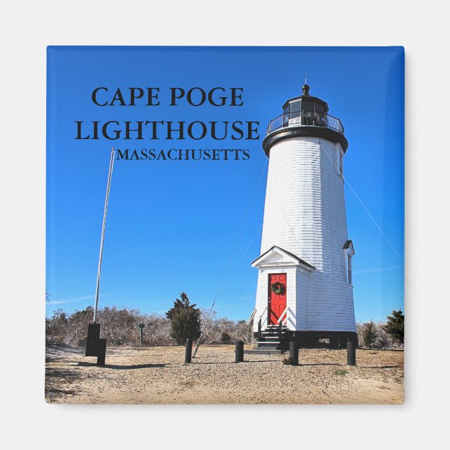 Faro de Cape Poge, imán de Massachusetts (Frente)