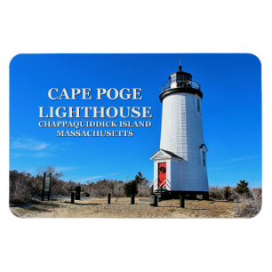 Faro de Cape Poge, imán Flexi de Massachusetts