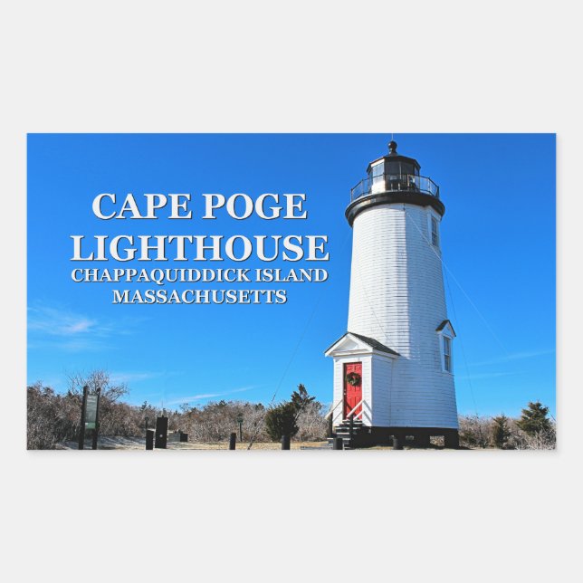 Faro de Cape Poge, Pegatinas de Massachusetts (Anverso)