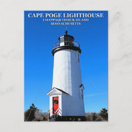 Faro de Cape Poge, postal de Massachusetts