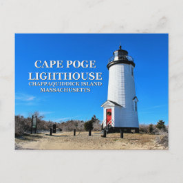 Faro de Cape Poge, postal de Massachusetts