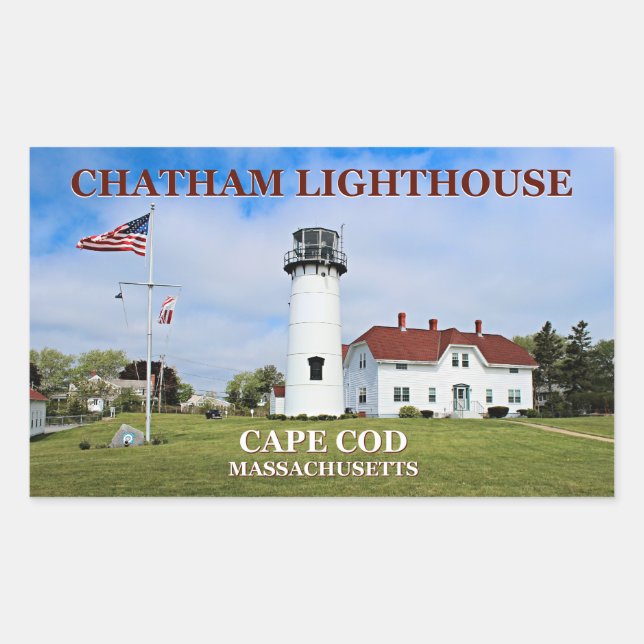 Faro de Chatham, pegatina de Cape Cod (Anverso)