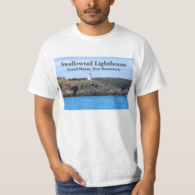 Faro de cola de tortilla, Grand Manan, camiseta N. (Anverso)