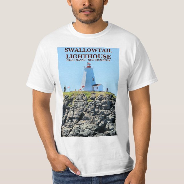Faro de cola de tortilla, Grand Manan, camiseta N. (Anverso)