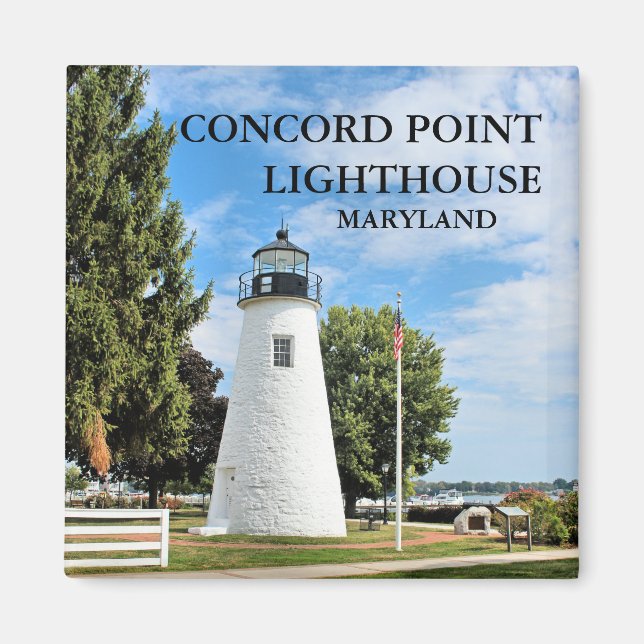 Faro de Concord Point, imán de Maryland (Frente)