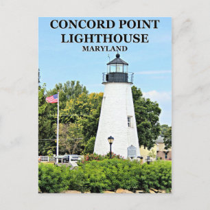 Faro de Concord Point, postal de Maryland