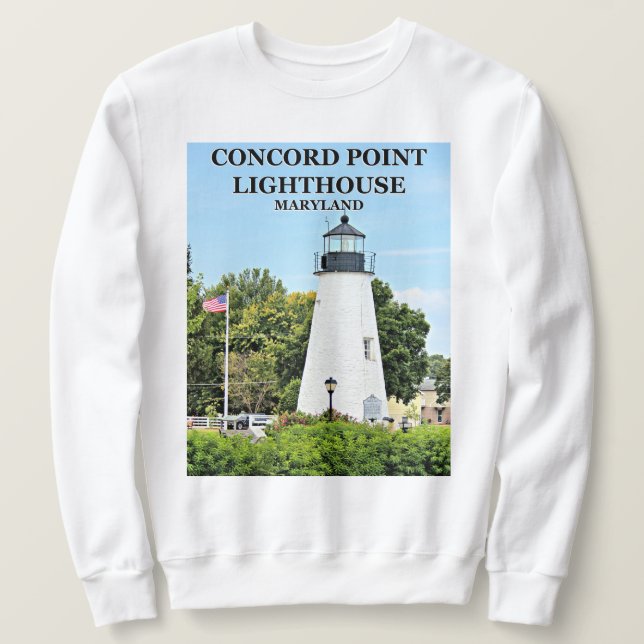 Faro de Concord Point, sudadera de Maryland (Anverso del diseño)