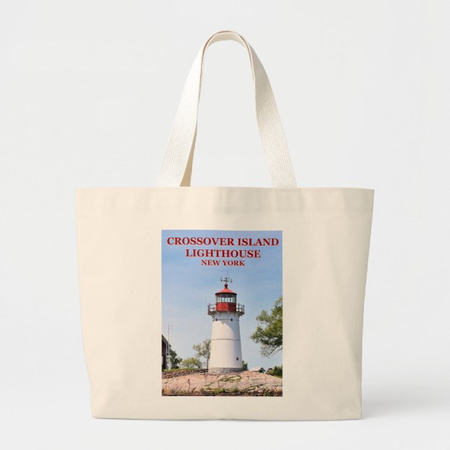 Faro de Crossover Island, Bolsa Tote de Nueva York (Frente)