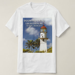 Faro de Diamond Head, O'ahu, camiseta Hawai'i