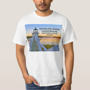Faro de doble punto, camiseta de Maine