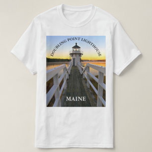 Faro de doble punto, camiseta de Maine