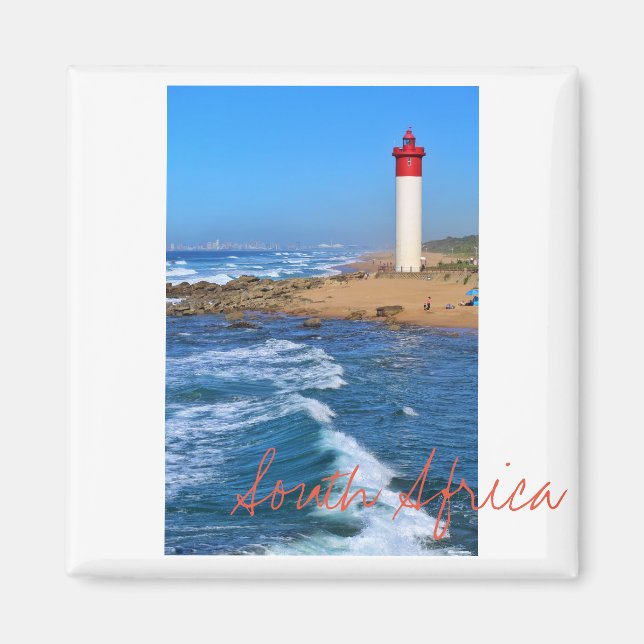 Faro de Durban Océano Sur África Imán (Frente)