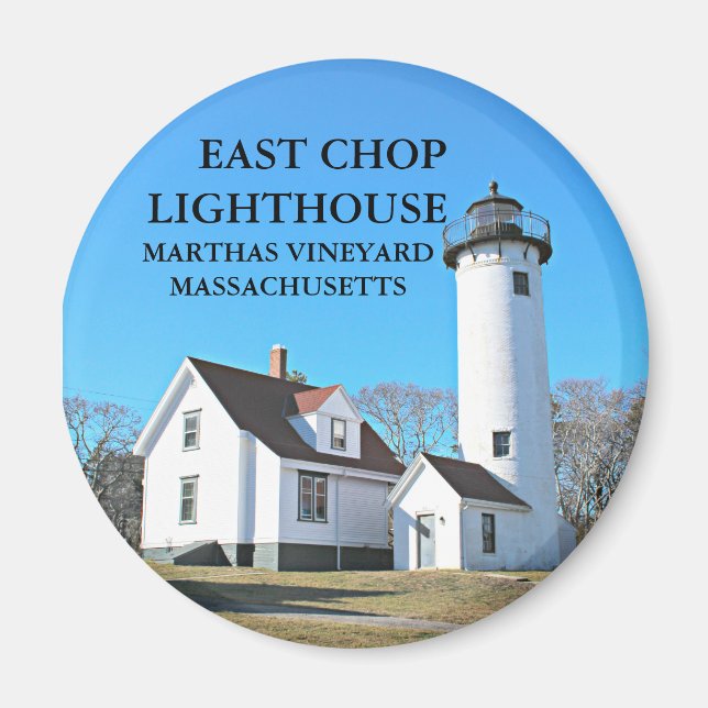 Faro de East Chop, imán de Massachusetts (Frente)