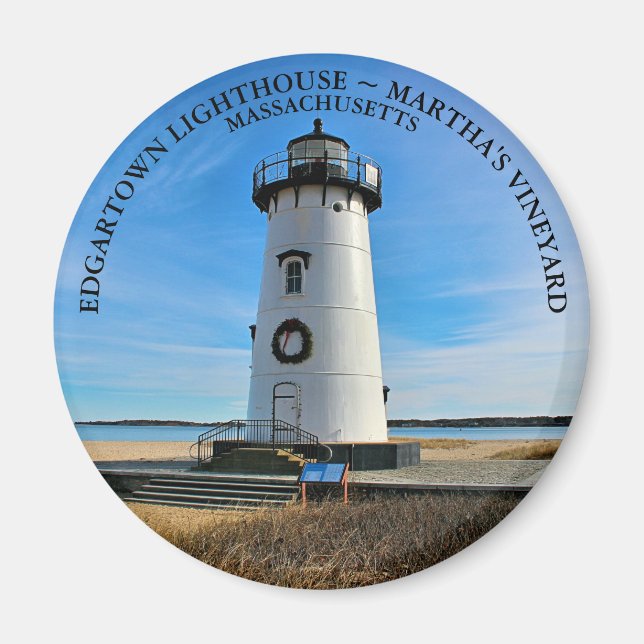 Faro de Edgartown, imán de Massachusetts (Frente)