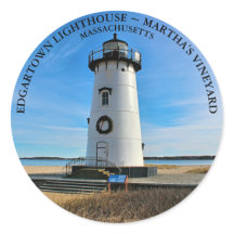 Faro de Edgartown, Pegatina redondo de Massachuset