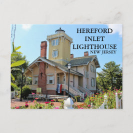 Faro de entrada Hereford, postal de Nueva Jersey