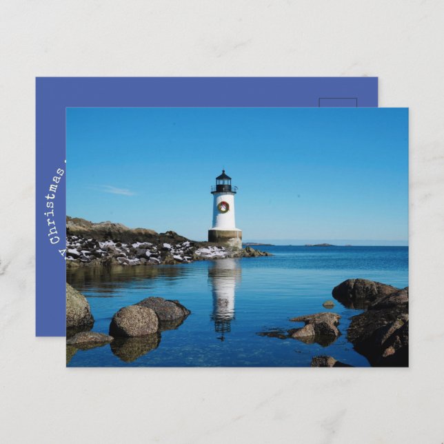 Faro de Feliz Navidad Wreath Salem (Anverso / Reverso)