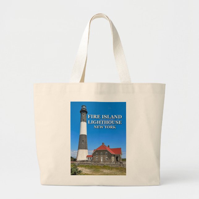 Faro de Fire Island, Bolsa de Tote Grande de Nueva (Frente)