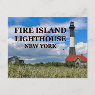 Faro de Fire Island, postal de Nueva York